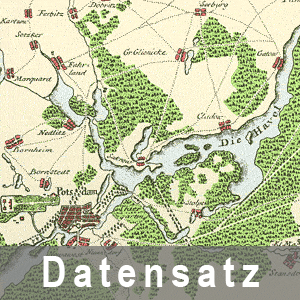 Ausschnitt aus der Karte Staedte Berlin Potsdam, 1780
