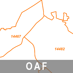 Postleitzahlengebiete Brandenburg mit Berlin (OAF)