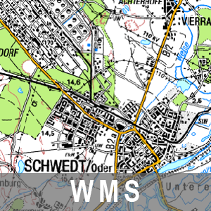 Vorläufer der Digitalen Topographischen Karte 1 : 100 000 Farbe Brandenburg mit Berlin (WMS)
