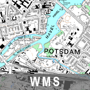Vorläufer der Digitalen Topographischen Karte 1 : 10 000 Farbe Brandenburg (WMS)